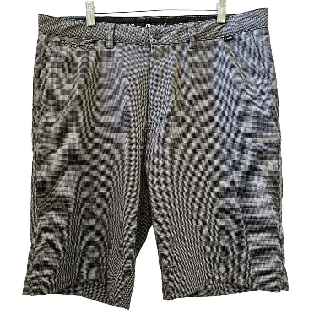 Travis Mathew Shorts Mens 36 Golf Chino Performance Stretch Casual‎ Houndtooth